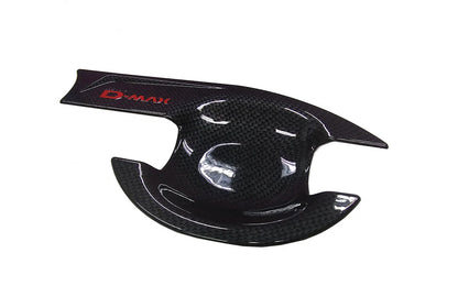 4 x Carbon Gloss Door Handle Bowls for Isuzu D-Max (2012-2015)