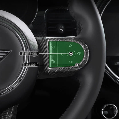 Carbon Fiber Steering Wheel Cover for Mini Cooper F55/56/57 (2021-2022)