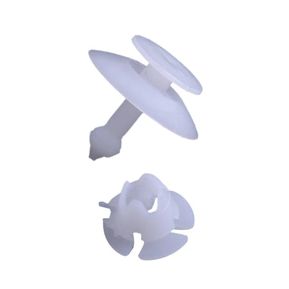 White Plastic Bumper Mounting Clips for Ford KA (1996-2008) 20 x Sets