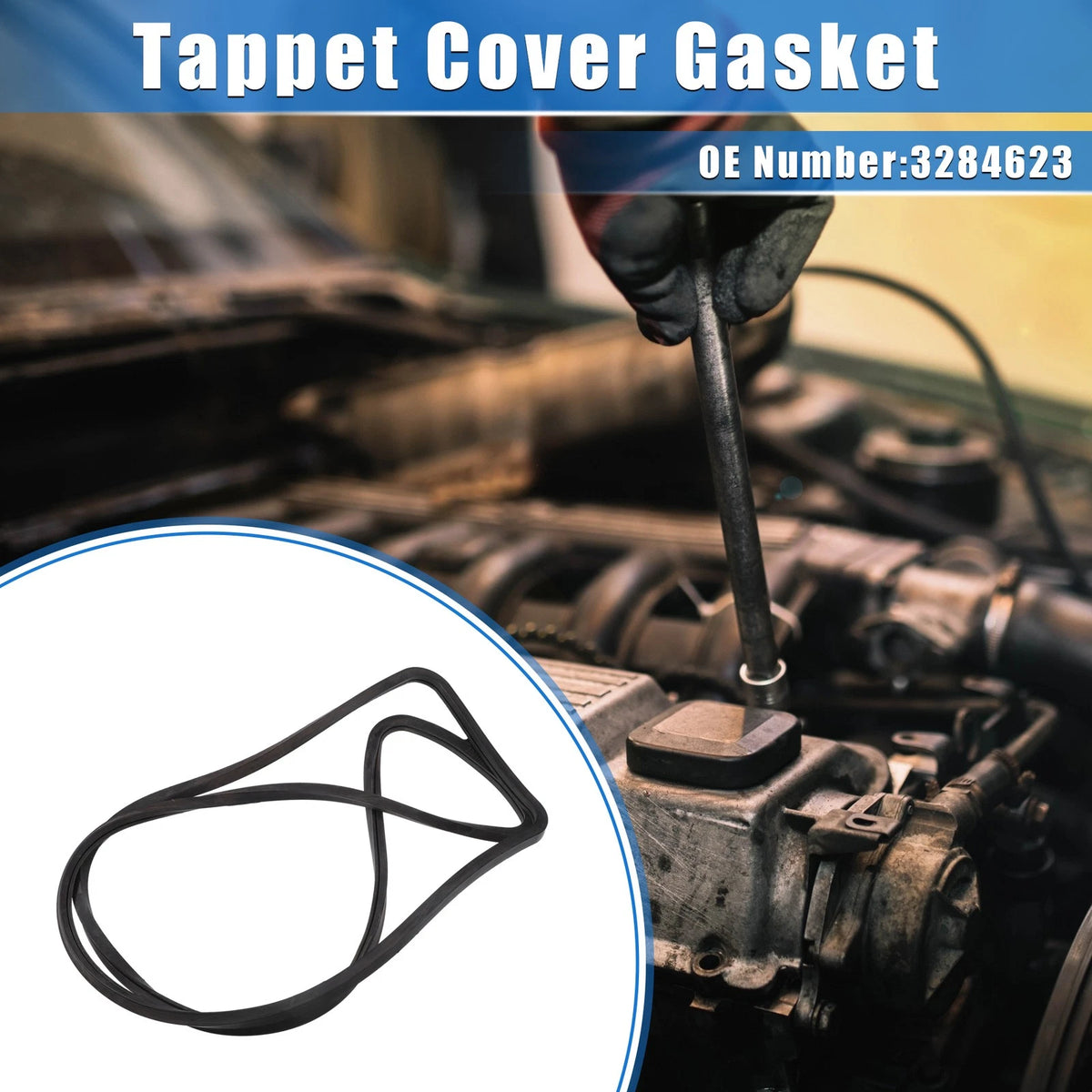 Valve Cover Gasket for Dodge Ram Truck 1999-2002 Rubber Black