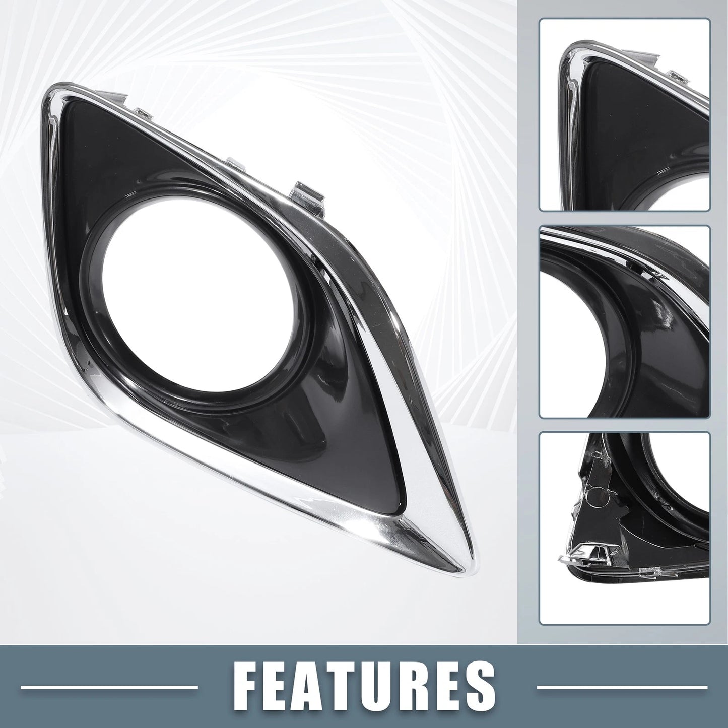 2 x Left Right Fog Light Grille Cover for Toyota Venza