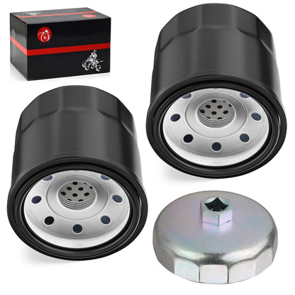 2 x Oil Filter w/Tool for Yamaha Grizzly YFM350-700