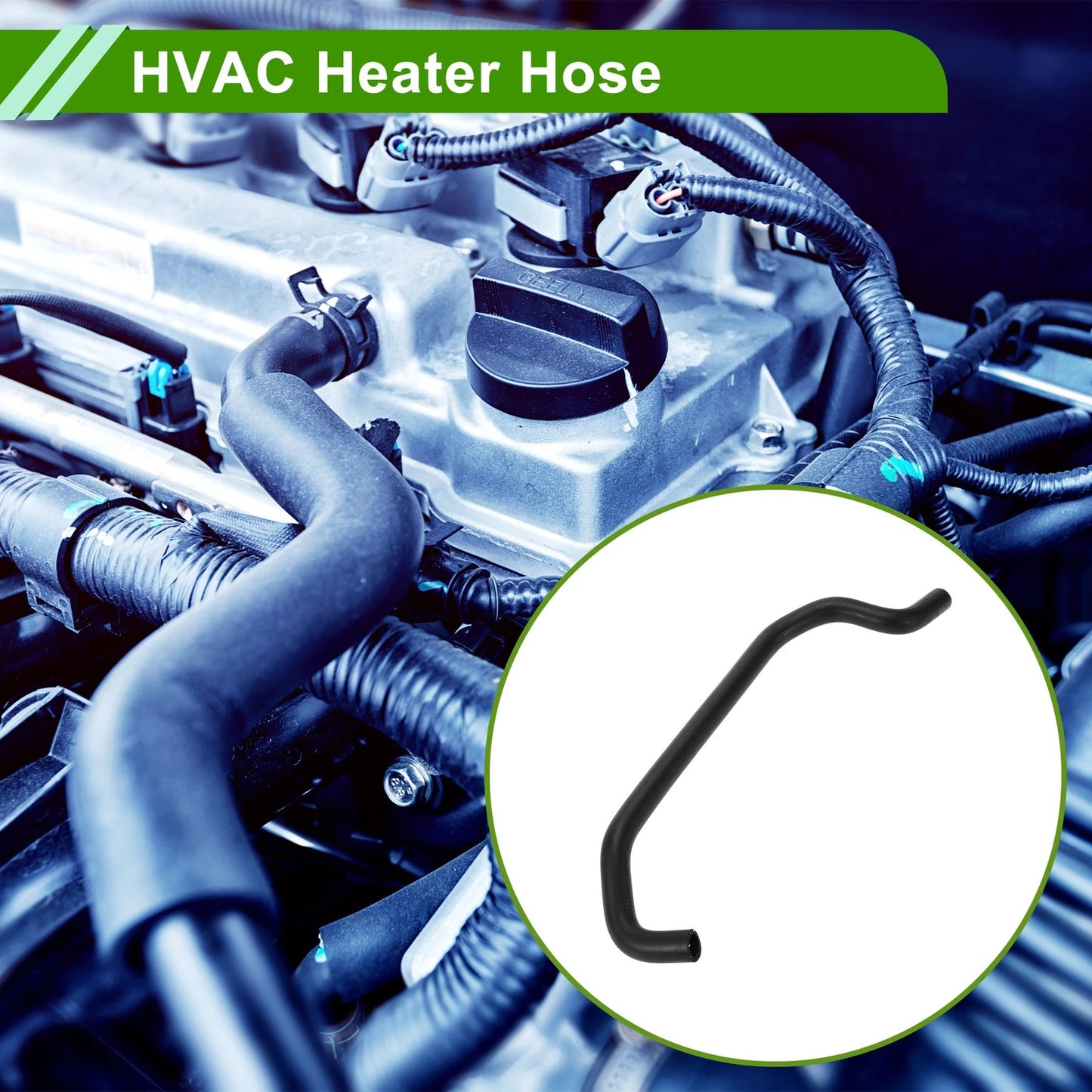 Heater Hose for Toyota Camry 1992-1996 3.0L Rubber Black 1 Pc