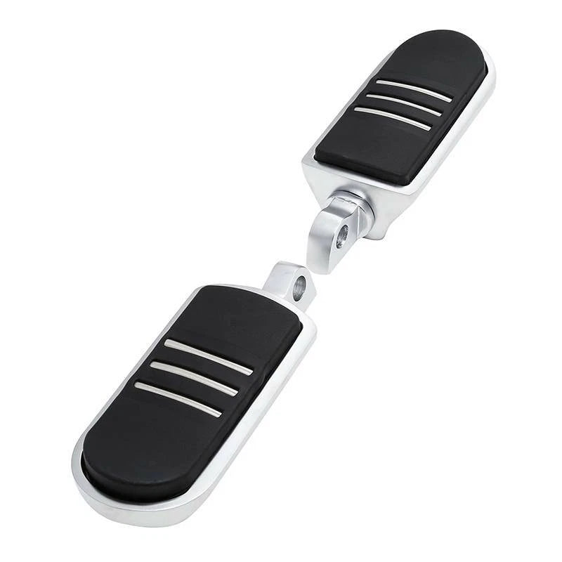 Satin Chrome Footpegs for Harley Touring Limited Softail Fatboy Sportster