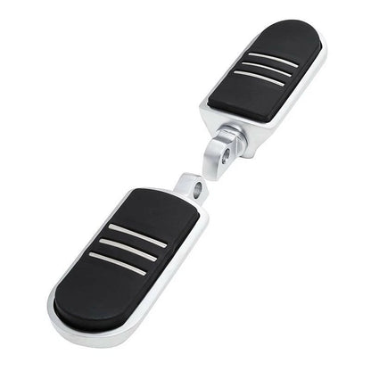Satin Chrome Footpegs for Harley Touring Limited Softail Fatboy Sportster