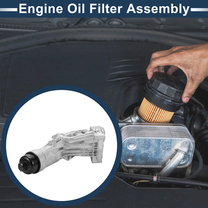 Engine Oil Cooler Filter Housing with Gaskets for BMW 330i, 530e (2017-2023)