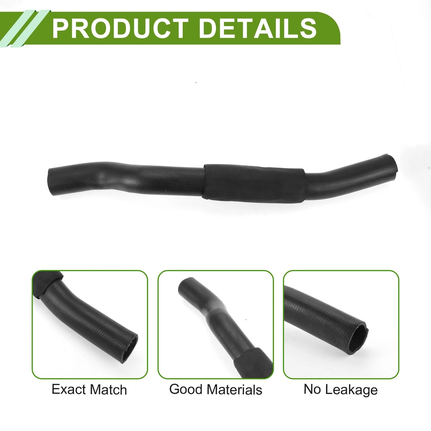 Radiator Coolant Hose for Toyota Camry 1992-1996 3.0L Rubber Black