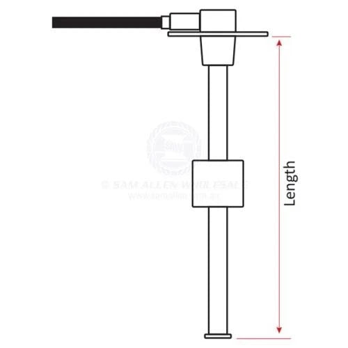 KUS Fuel Tank Sender for Boat Fuel Tank 5 Hole 195mm 316 SS 240-33 OHMS