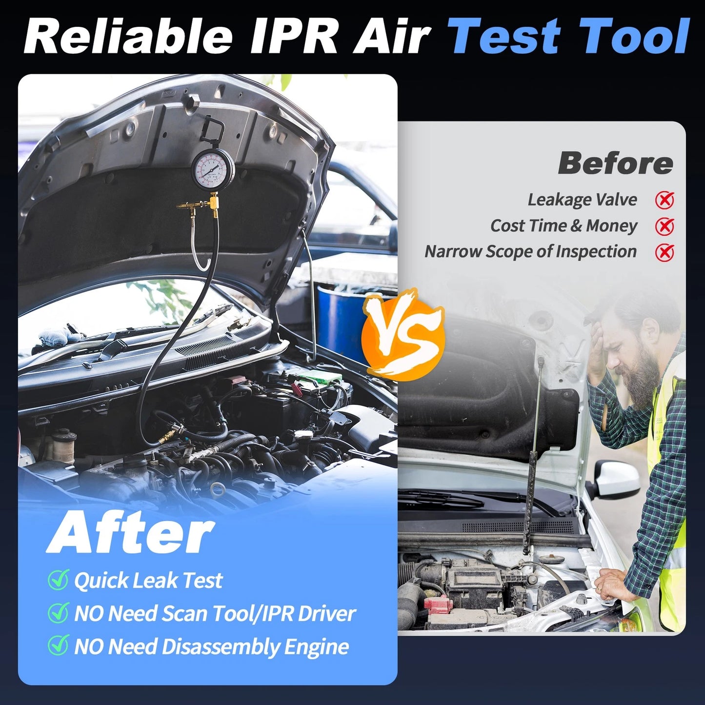 IPR Air Test Tool Kit for Ford Powerstroke 6.0L 7.3L Diesel Engines