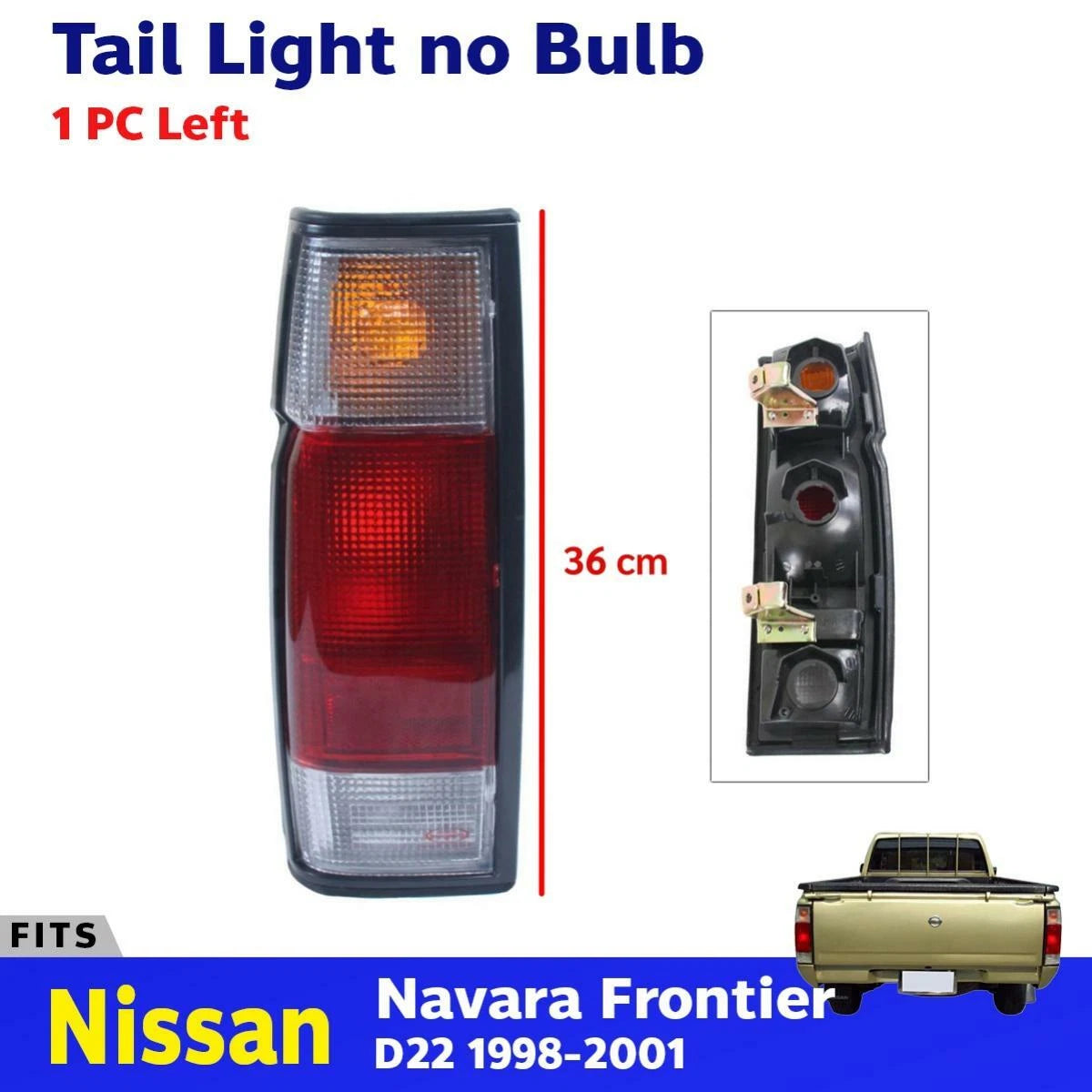 Tail Light Lamp Left Fits Nissan Frontier D22 2D Standard Ute Truck 1998-01 DE