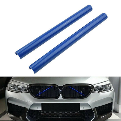 Front Grille Trim Strips V Brace / 2 x / for BMW F10 F30 F32 F20 1-4Series