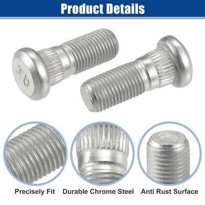 6 x M12x1.25 Wheel Lug Nuts for Nissan Frontier, Sentra, 200SX