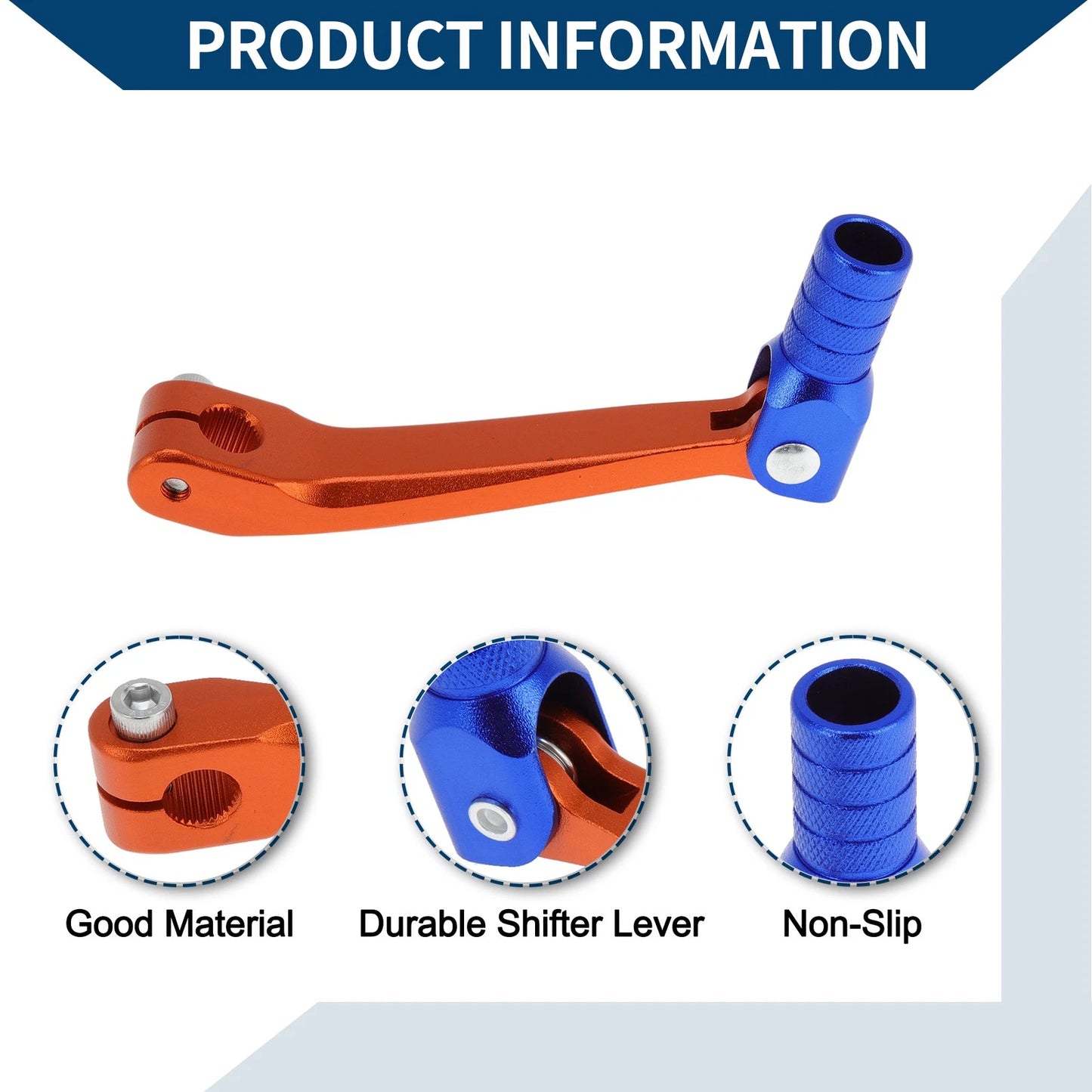 Folding Shifter Lever for Honda CRF150F (2003-2017) Orange Blue