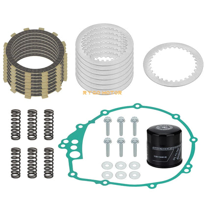 Clutch Friction Steel Plates Springs Gasket for Yamaha R6S (2006–2009)