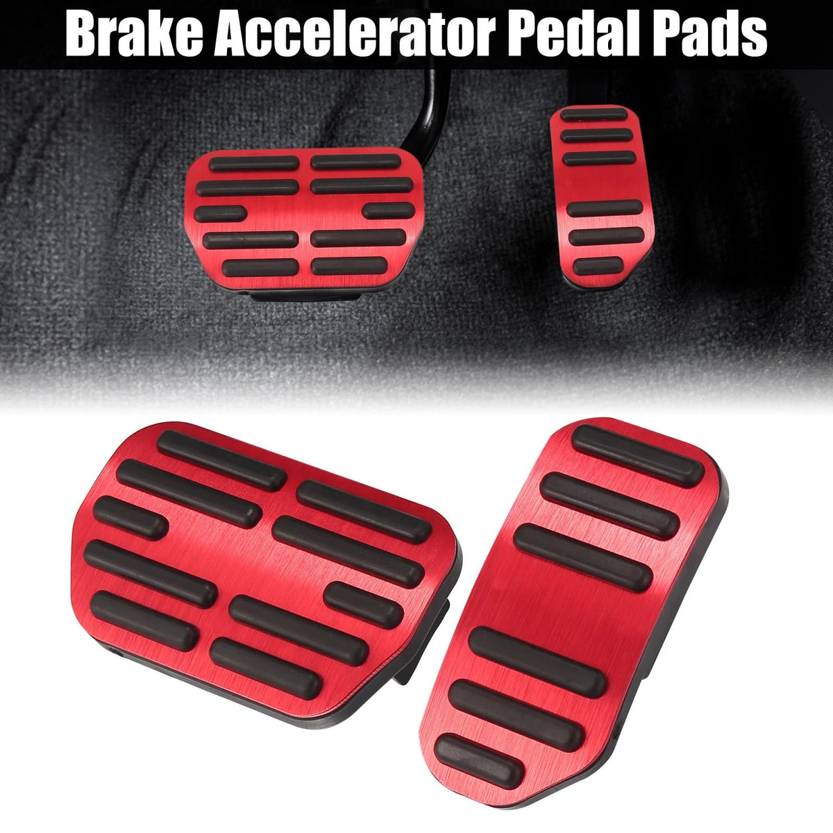 Red Brake Accelerator Foot Pedal Cover for Toyota Corolla RAV4 (2014–2018)