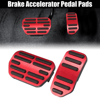 Red Brake Accelerator Foot Pedal Cover for Toyota Corolla RAV4 (2014–2018)