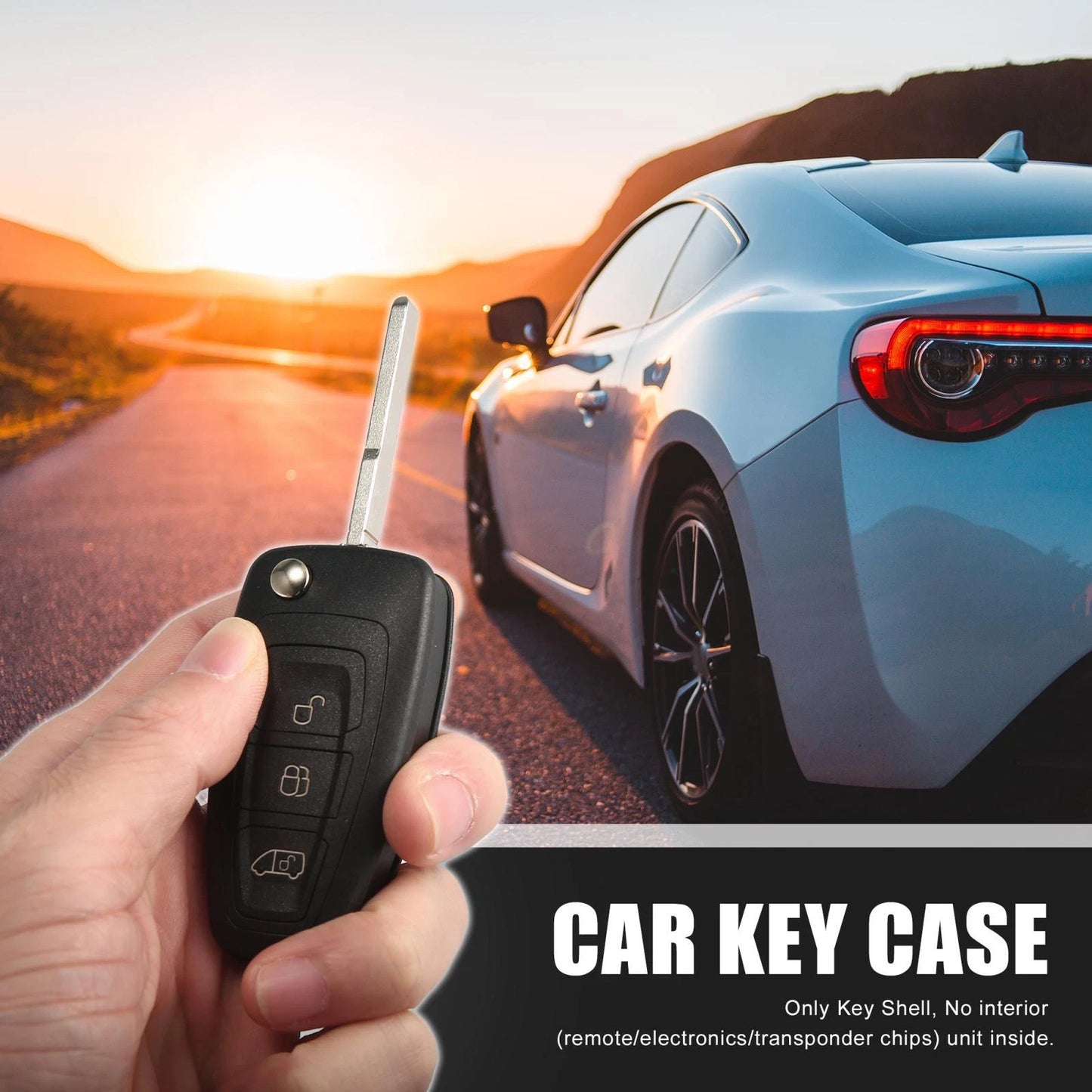 3 x Car Fob Key Case Shell for Ford Transit, Transit Custom, Transit Connect
