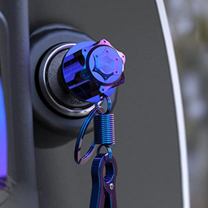 Key Head Cover Burn Blue for CNC Decorative Motorcycles