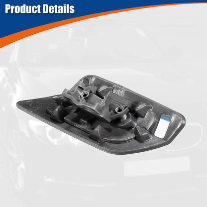 Front Bumper Washer Nozzle Cover for BMW E92 2011-2013 (2 x Silver Tone)