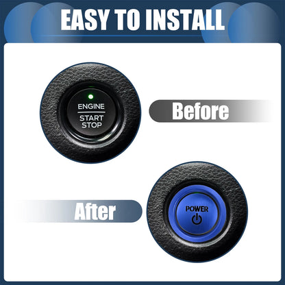 Car Engine Start Stop Button Cover Trim for Toyota