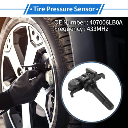 Tire Pressure Sensor 433MHz for Nissan Kicks, Versa (2021-2024) 1 Pcs