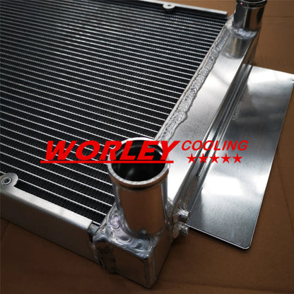 44mm Alloy Radiator + Fan for Mazda RX2 RX3 RX4 RX5 RX7 (1970-1985)
