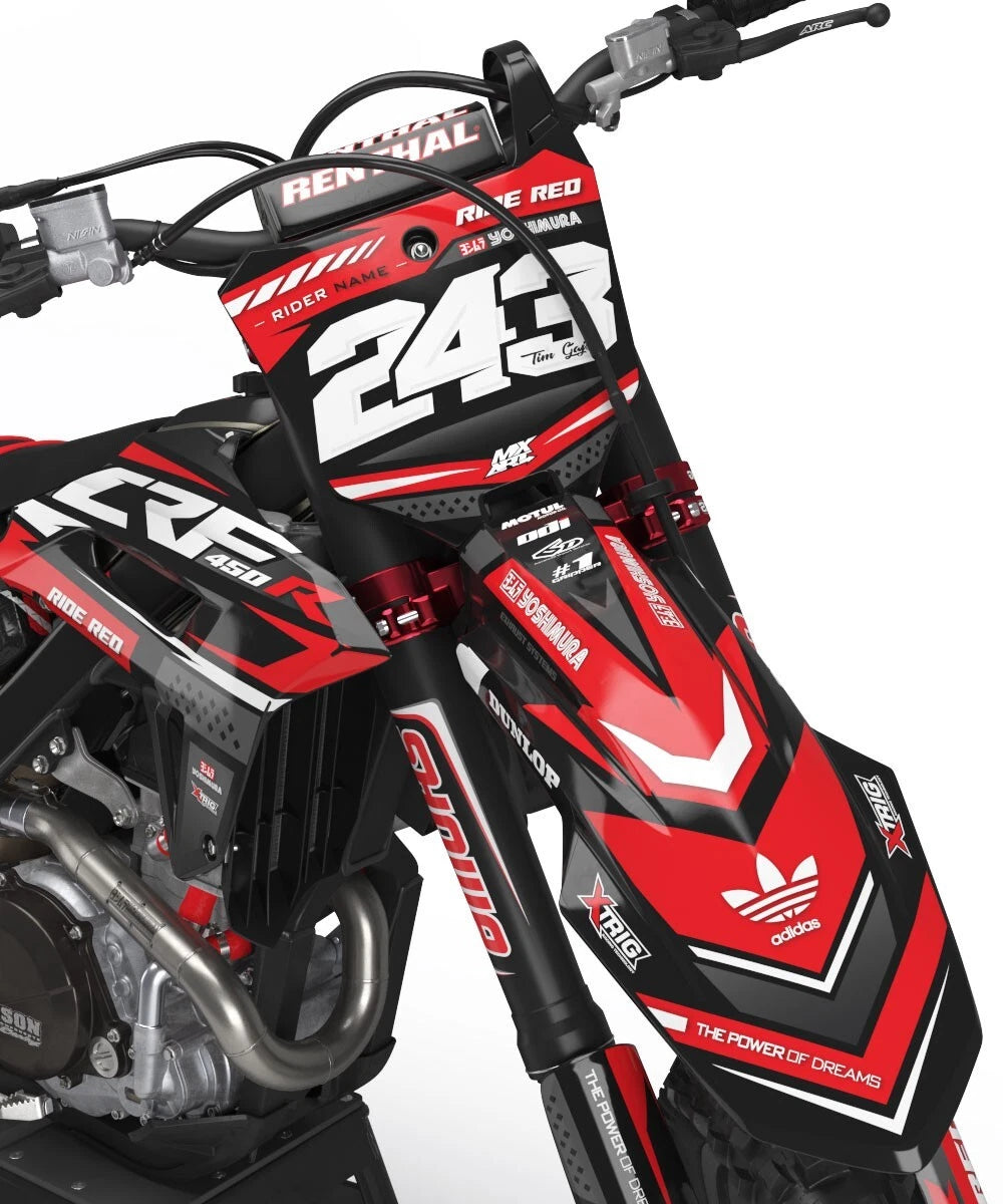 Full Custom Graphic Kit for Honda CRF 450R (2021-2024) - Collide Style Decals