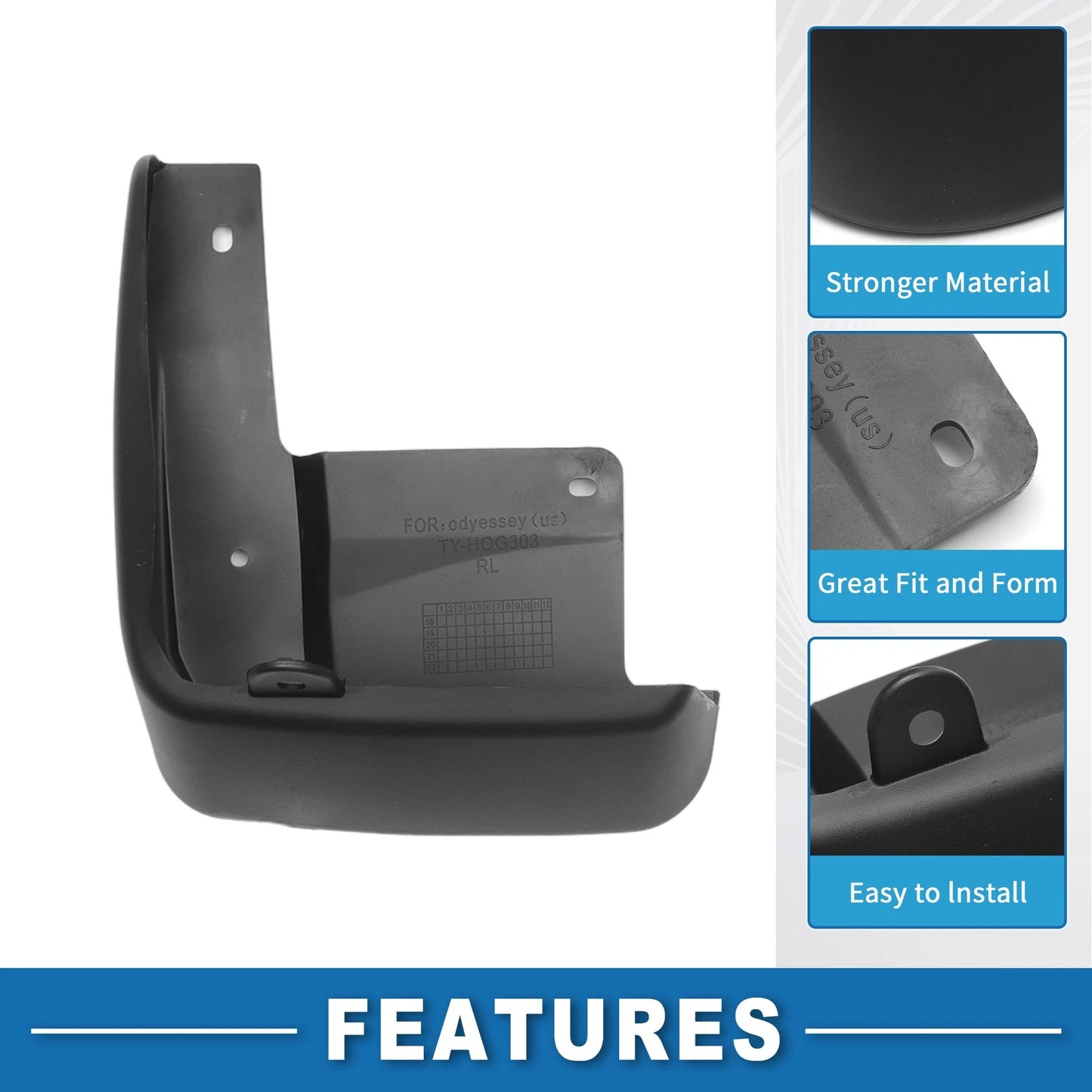 Mud Flap Splash Guard for Honda Odyssey (2018-2022)