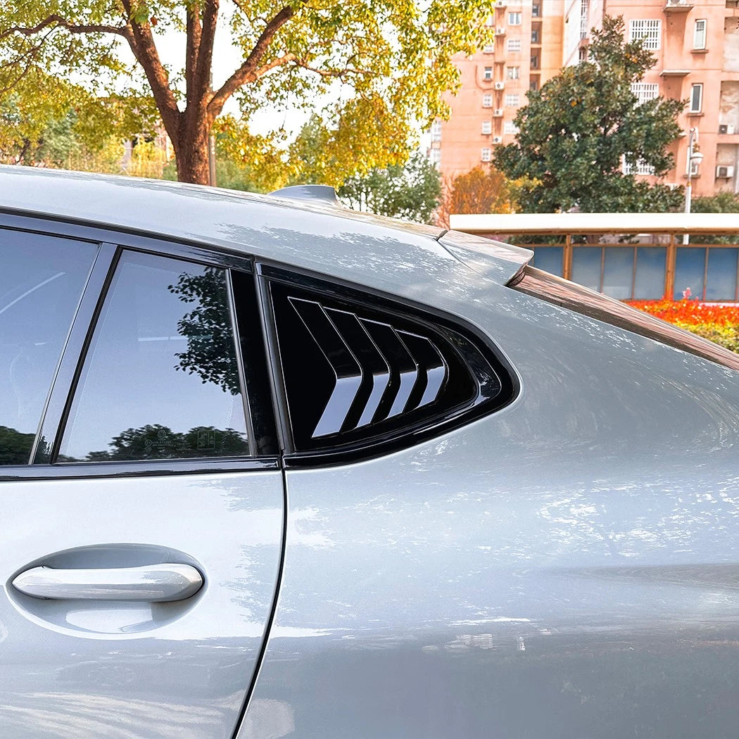 Vent Covers Premium Gloss Black Rear Window Quarter for BMW X4 G02 (2018–2024)