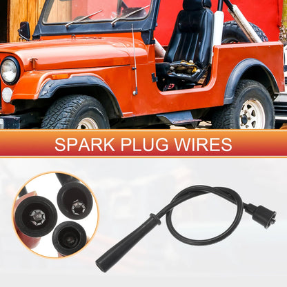 7 x Spark Plug Wire Ignition Coil Cables for Jeep CJ5 J10 Wrangler (1976-1986)