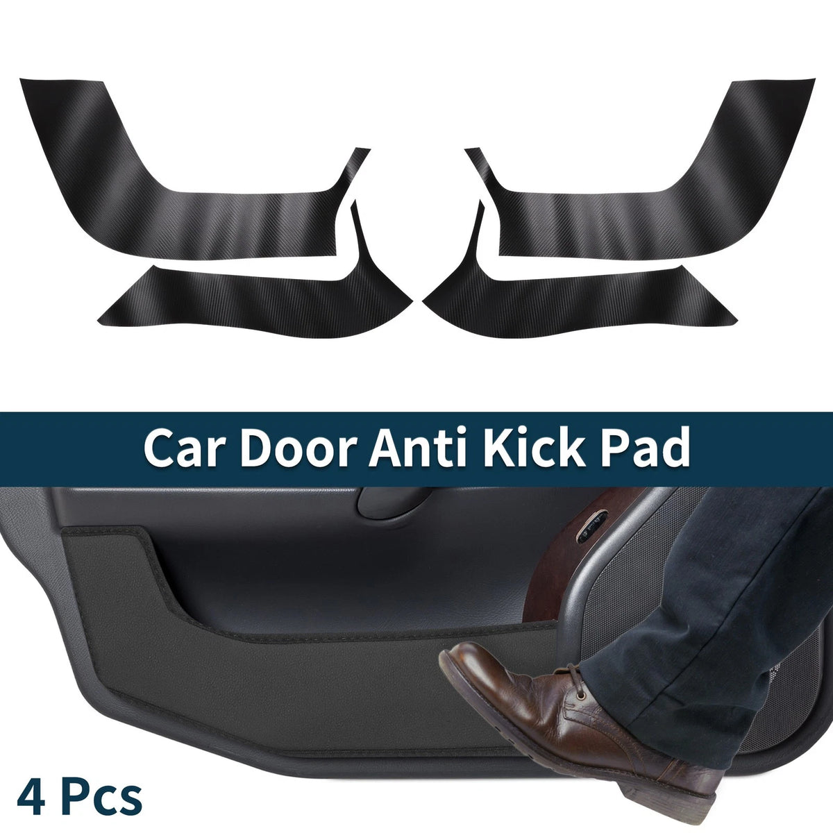 Faux Leather Anti Kick Pad Stickers for Toyota Raize A200/A210 (2022-2023)