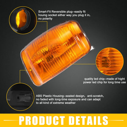 Front Side Mirror LED Turn Signal Light for Ford Transit (2015-2023)