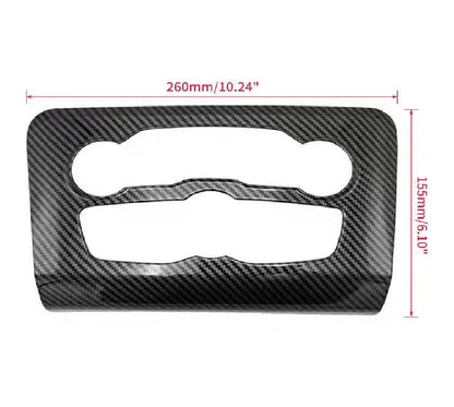 Fiber Interior Central A/C Control Panel Cover Trim for 2016-2021 Dodge Charger