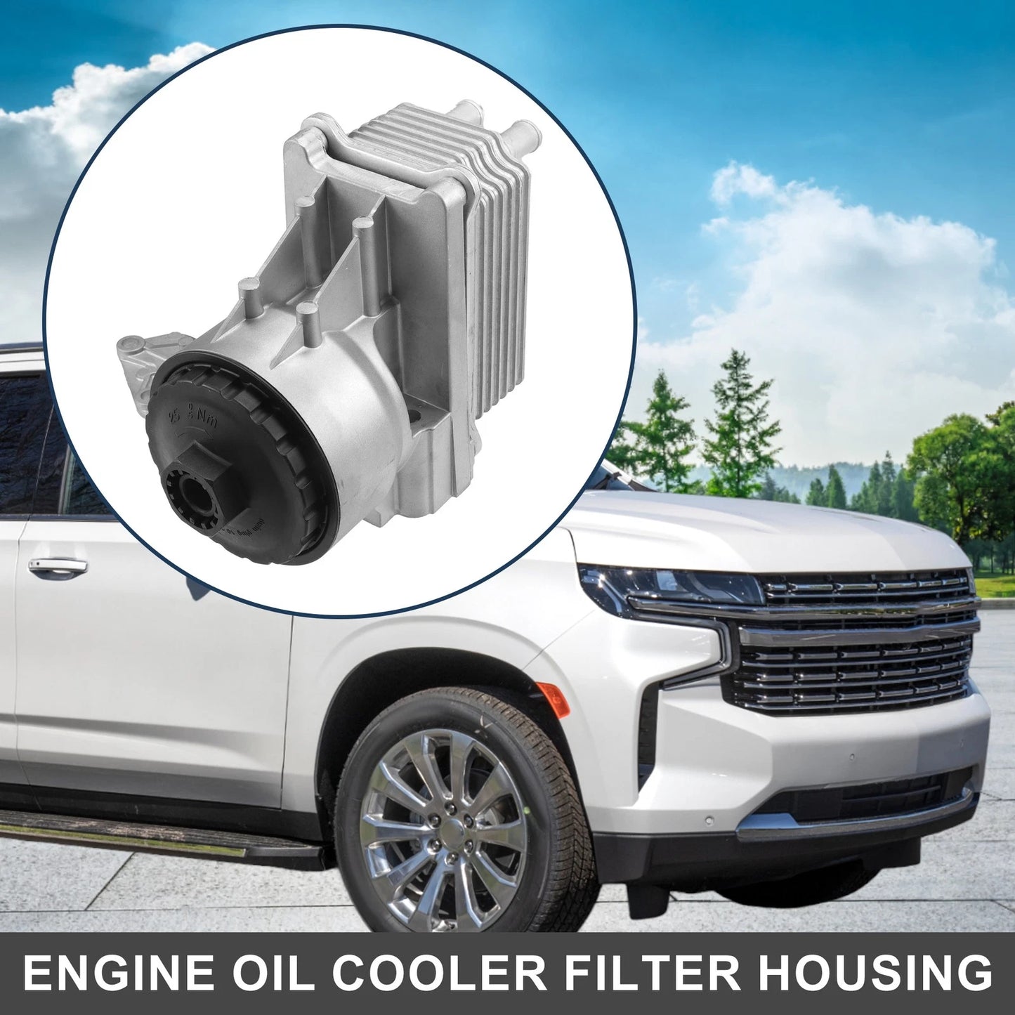 Engine Oil Cooler Filter Housing w/ Seals for Ford Transit (2000-2013)
