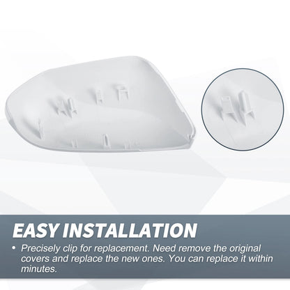Rearview Mirror Cover Cap White for Toyota Camry V70 (2018-2021)