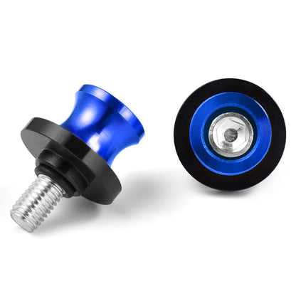 2 x Motorcycle Swingarm Spools for HONDA CBR - 8MM Thread - Blue
