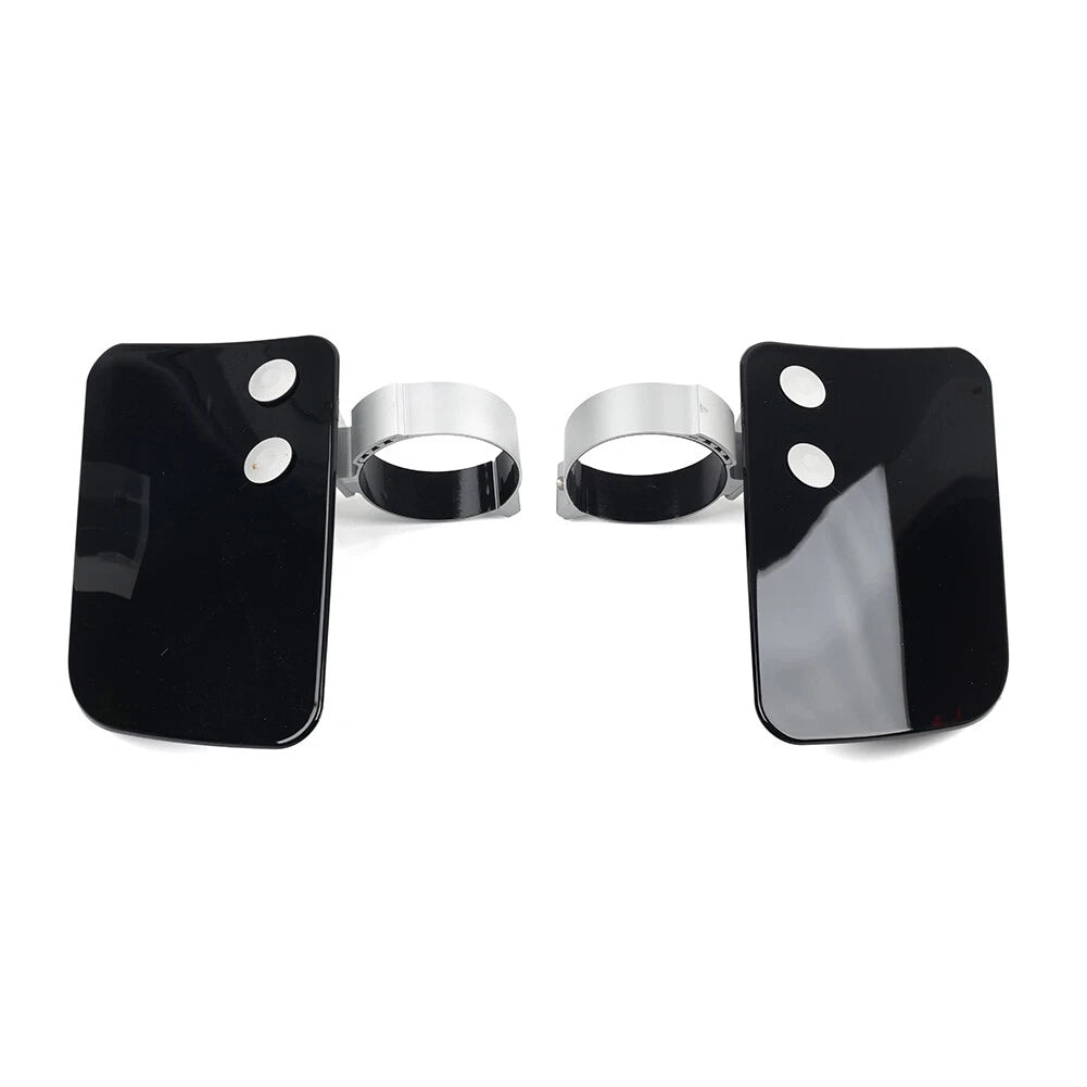 Black Motorcycle Front Wind Fork Air Deflector for Honda, Kawasaki, Yamaha
