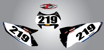 Barbed Style Number Plates Decals for Husaberg FE TE (2013-2014)