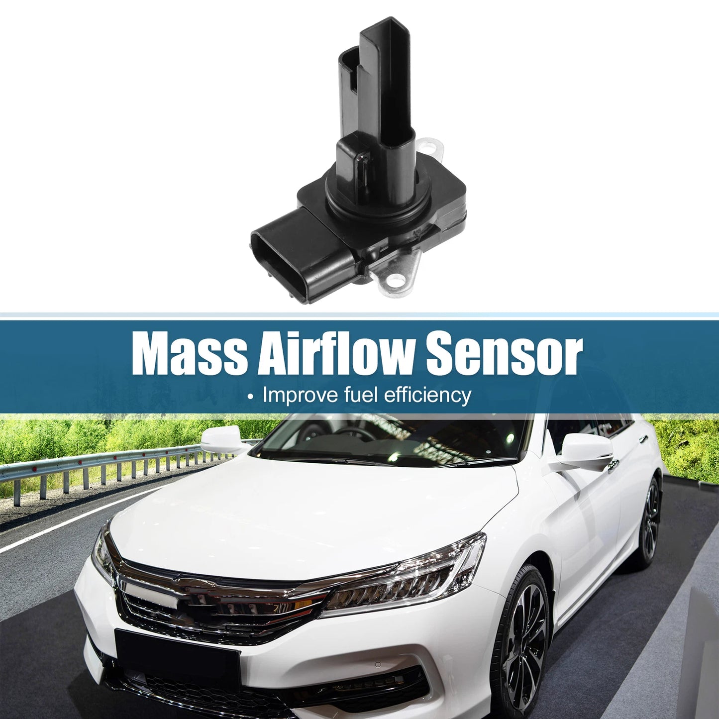 Mass Airflow Sensor for Honda Accord (2008-2012) 5 Pins Black