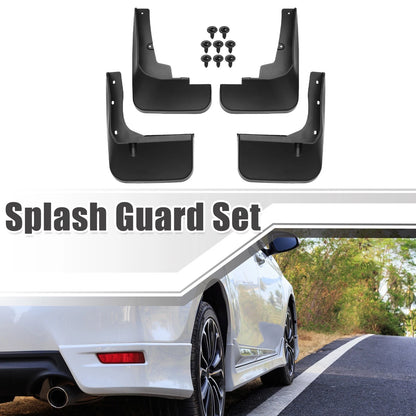 Mud Flaps Splash Guards Front and Rear for Toyota Highlander Black
