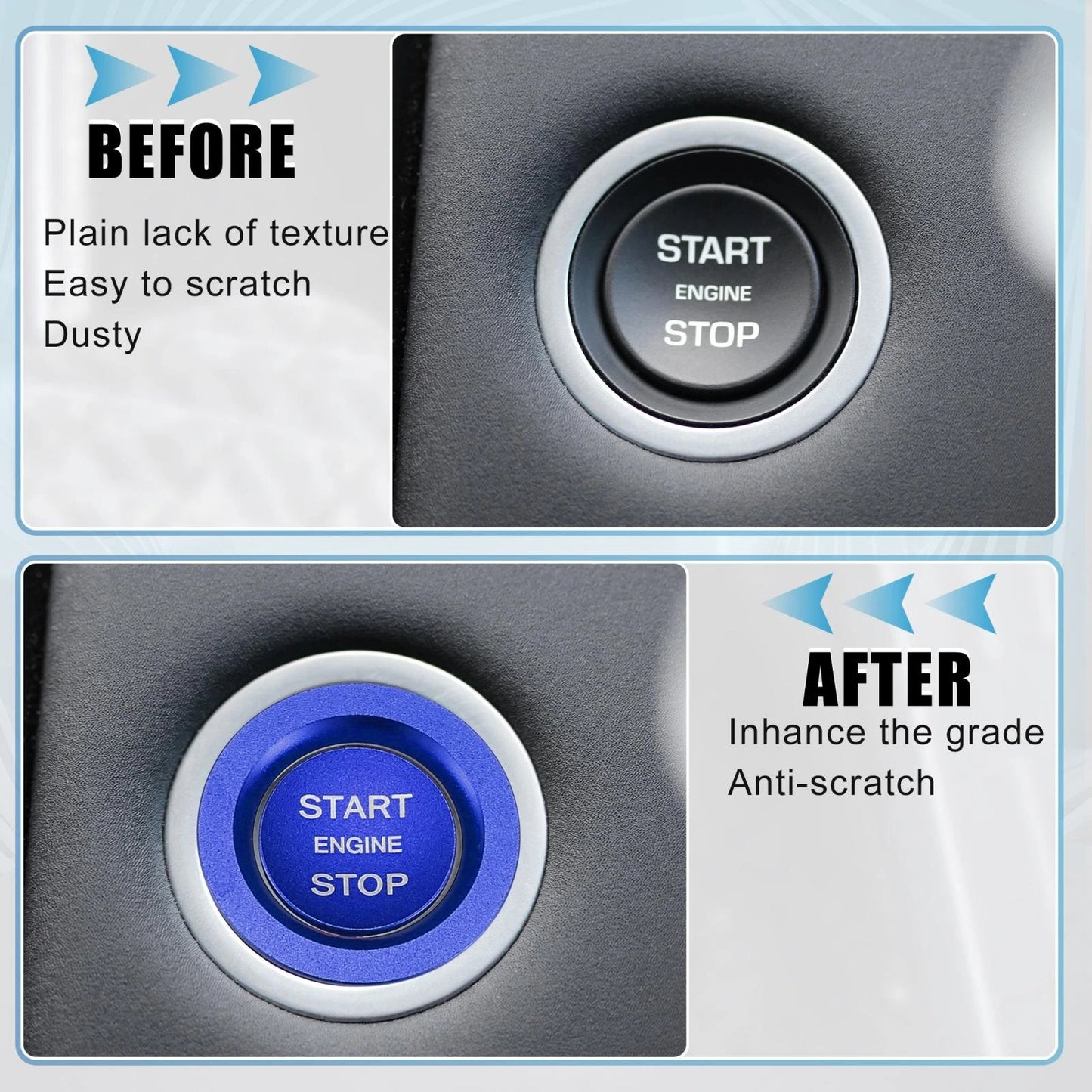 Engine Start Stop Button Cover for Land Rover Discovery (2015-2023)
