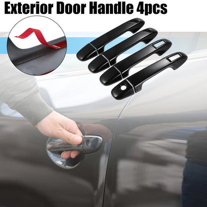 4 x Black Exterior Door Handles for Subaru Impreza Sedan Hatchback (2008-2011)