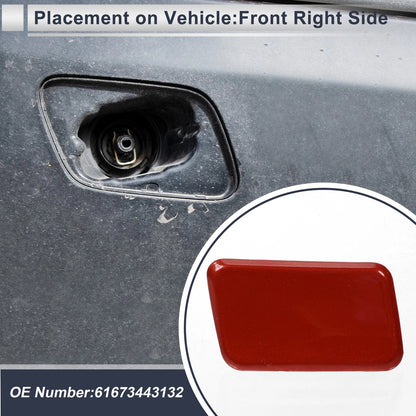 Front Right Side Bumper Headlight Washer Nozzle Cover for BMW X3 (2004-2010)