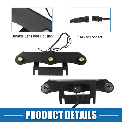 LED Front Grille Lights Set for Jeep Gladiator JT (2020-2023) Black White