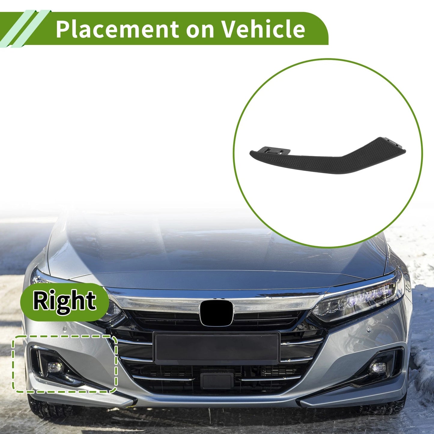 Front Right Fog Light Grill for Toyota Corolla (2019-2021)
