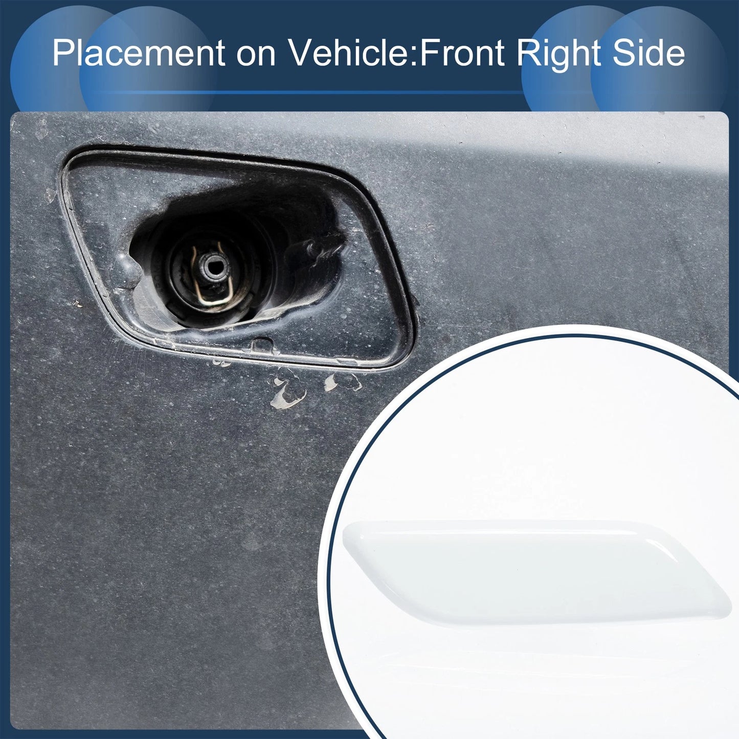 Front Right Washer Nozzle Cover for Honda Accord VIII 2011-2013 - 1 Pc