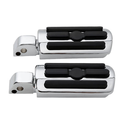 Chrome Rear Foot Pegs for Harley FXFB Fat Bob 2018-2025 ()