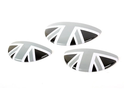 Black Interior Door Handle & Glove Box Cover for Mini Cooper S (2002-2008)