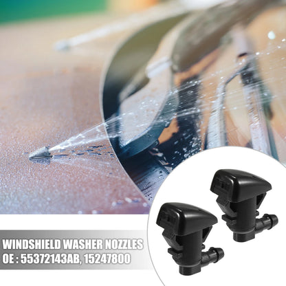 Windshield Washer Nozzles & 2.5m Hose for Jeep Grand Cherokee (1999-2023)