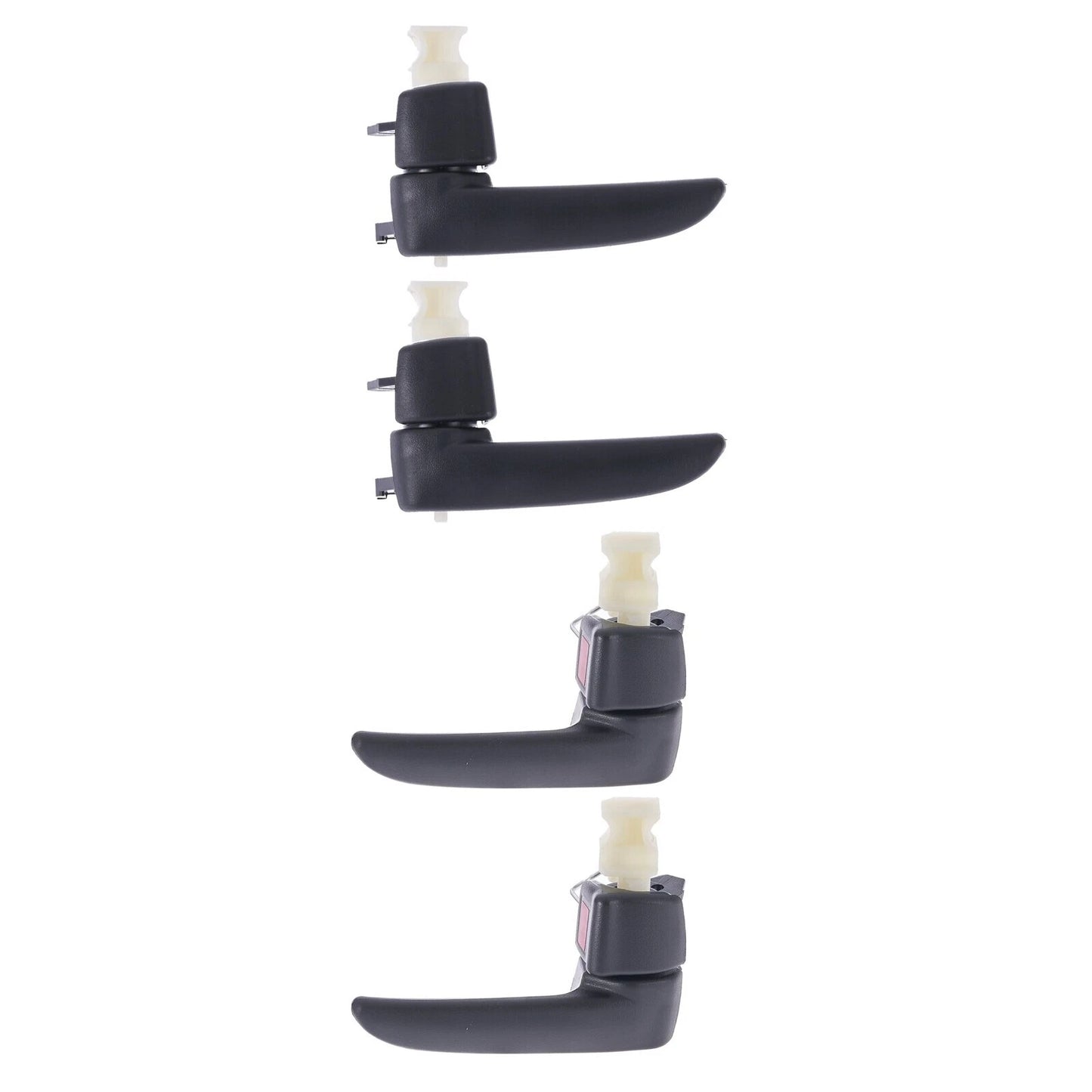 Door Handle Inner Set of 4 for Mazda 3 (2003-2009) Black Front Rear Left Right